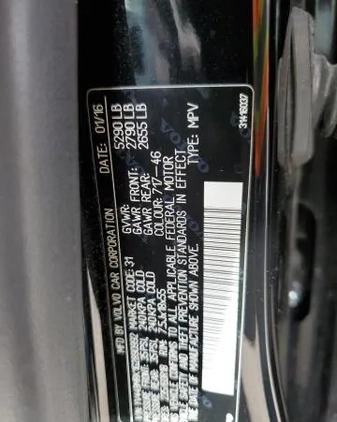 Volvo XC 60 cena 37900 przebieg: 92645, rok produkcji 2016 z Krynki małe 56